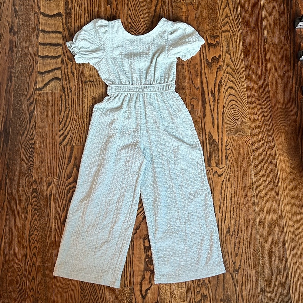 Kids White Jumpsuit